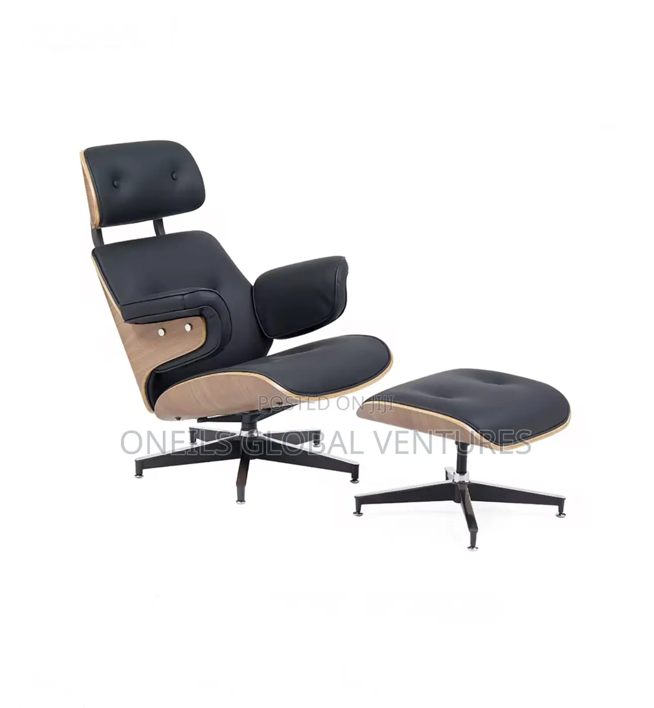 High Back Comfort Office Furniture Lumbar Support Leather Boss Swivel