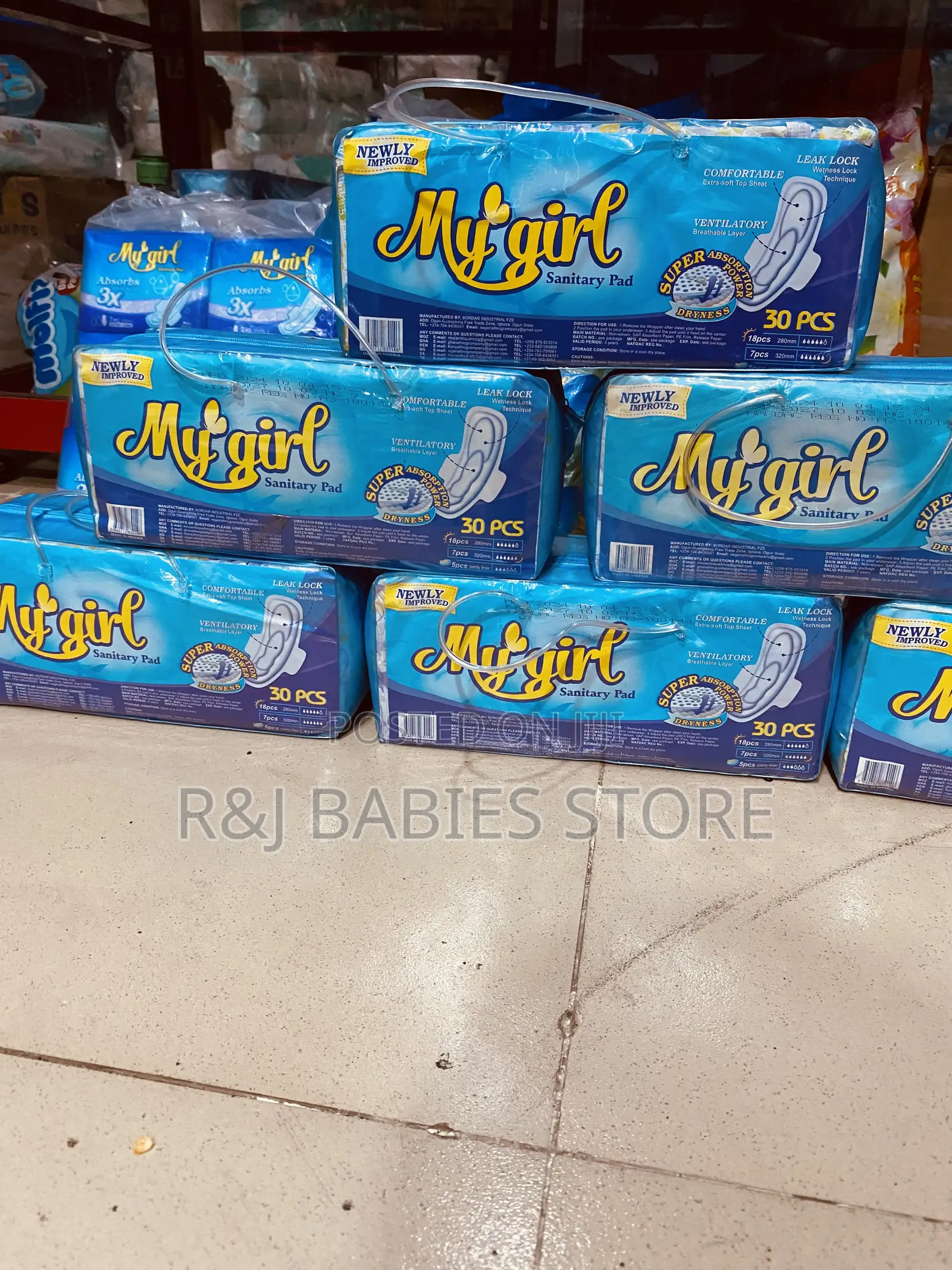 My Girl Super Absorbent Sanitary Pads – 30pcs (Leak Lock Protection)
