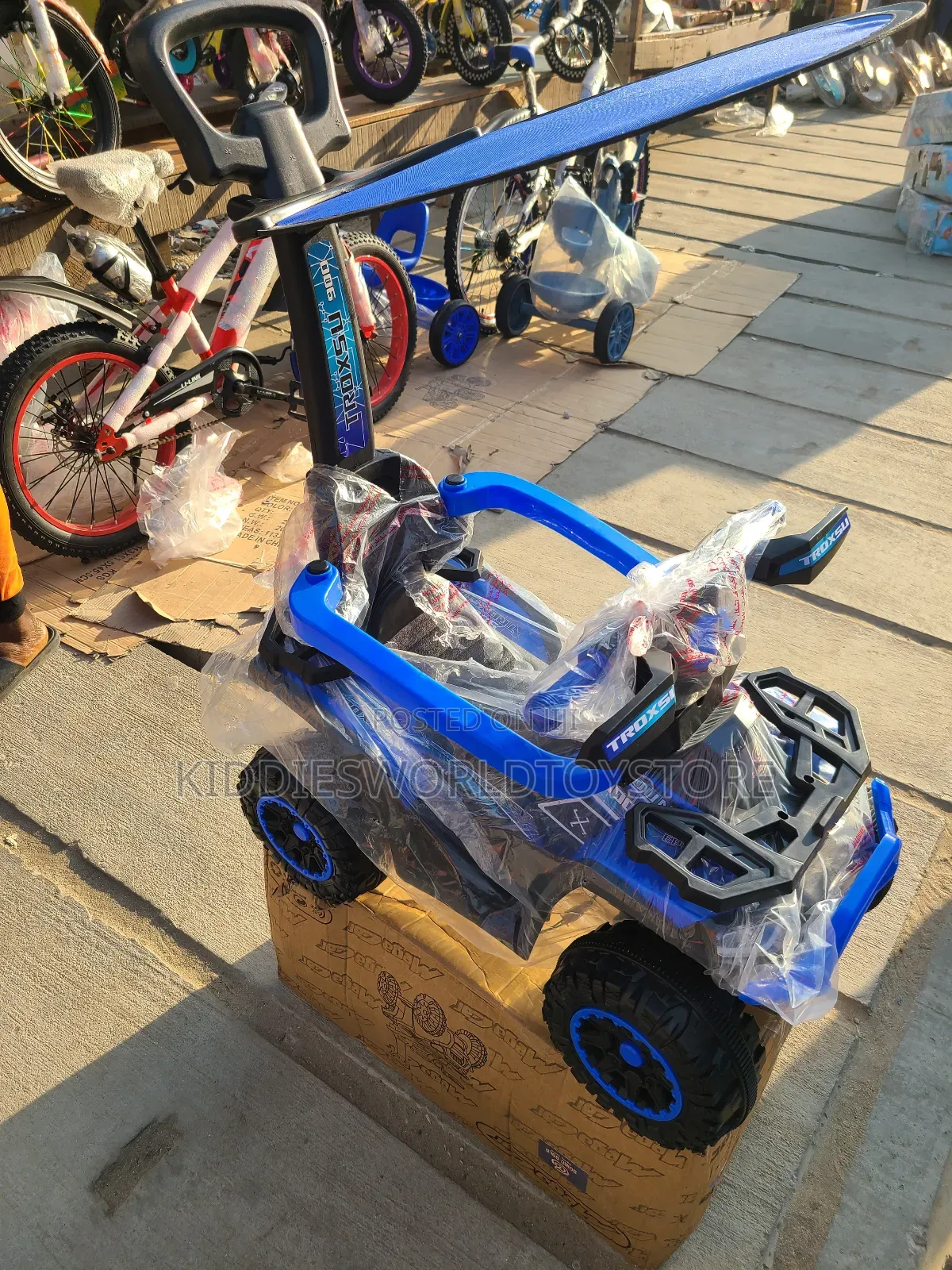 Electric Ride on Car With Pusher