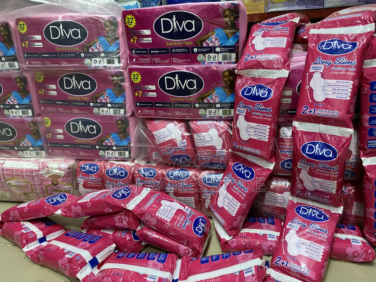 Diva Sanitary Pads Value Pack – 32pcs (25 Pads + 7 Pantyliners)