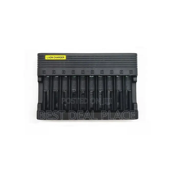 10 Slots Smart Usb Multifunction Li-ion Battery Charger