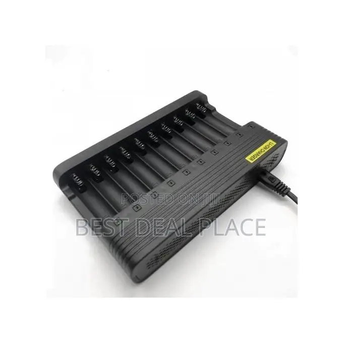 10 Slots Smart Usb Multifunction Li-ion Battery Charger