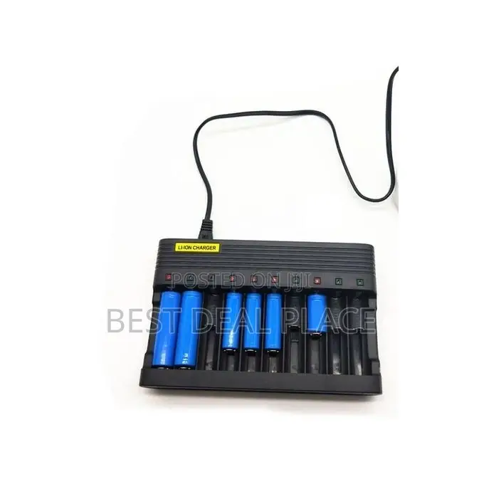 10 Slots Smart Usb Multifunction Li-ion Battery Charger