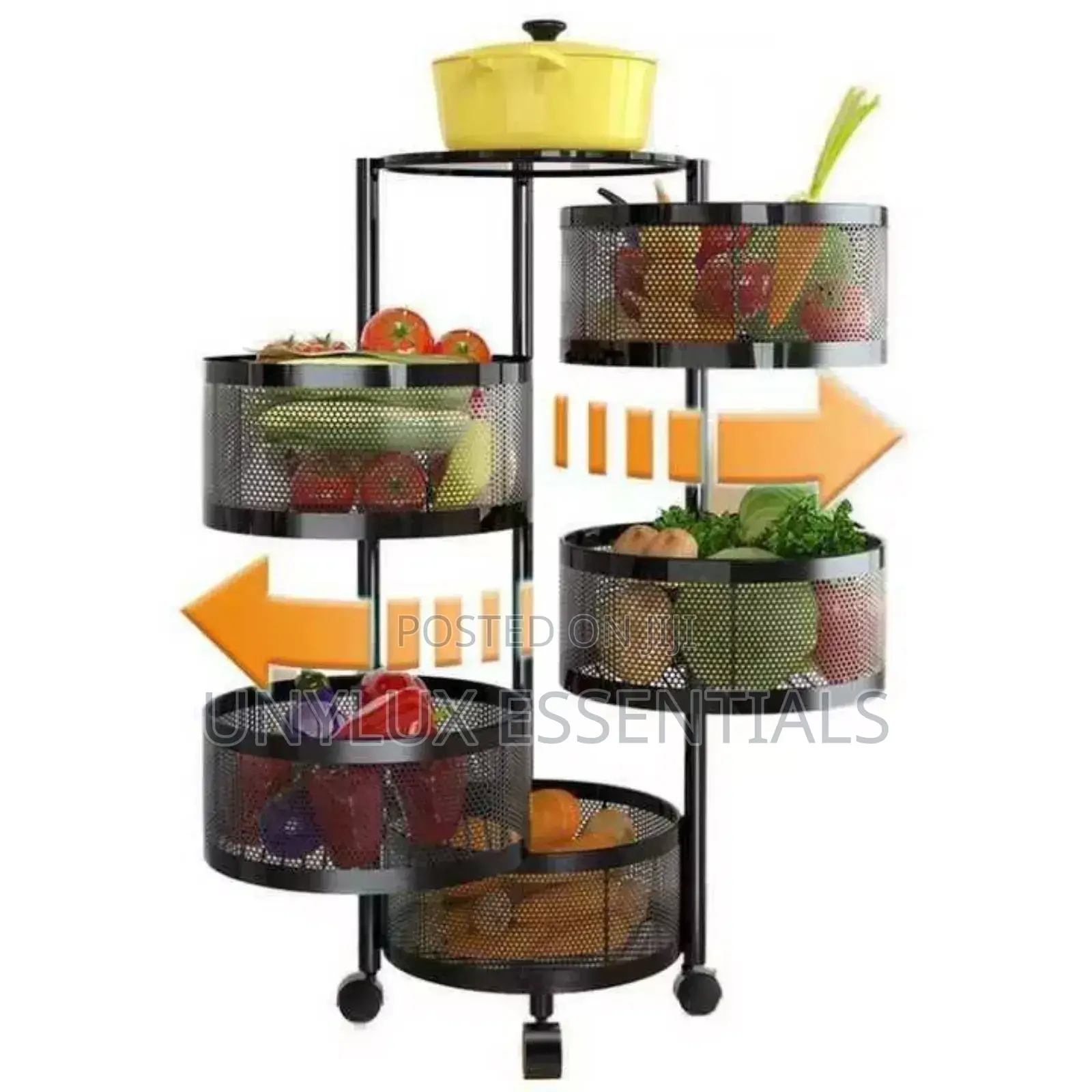 5 Tiers Rotatable Storage Rack