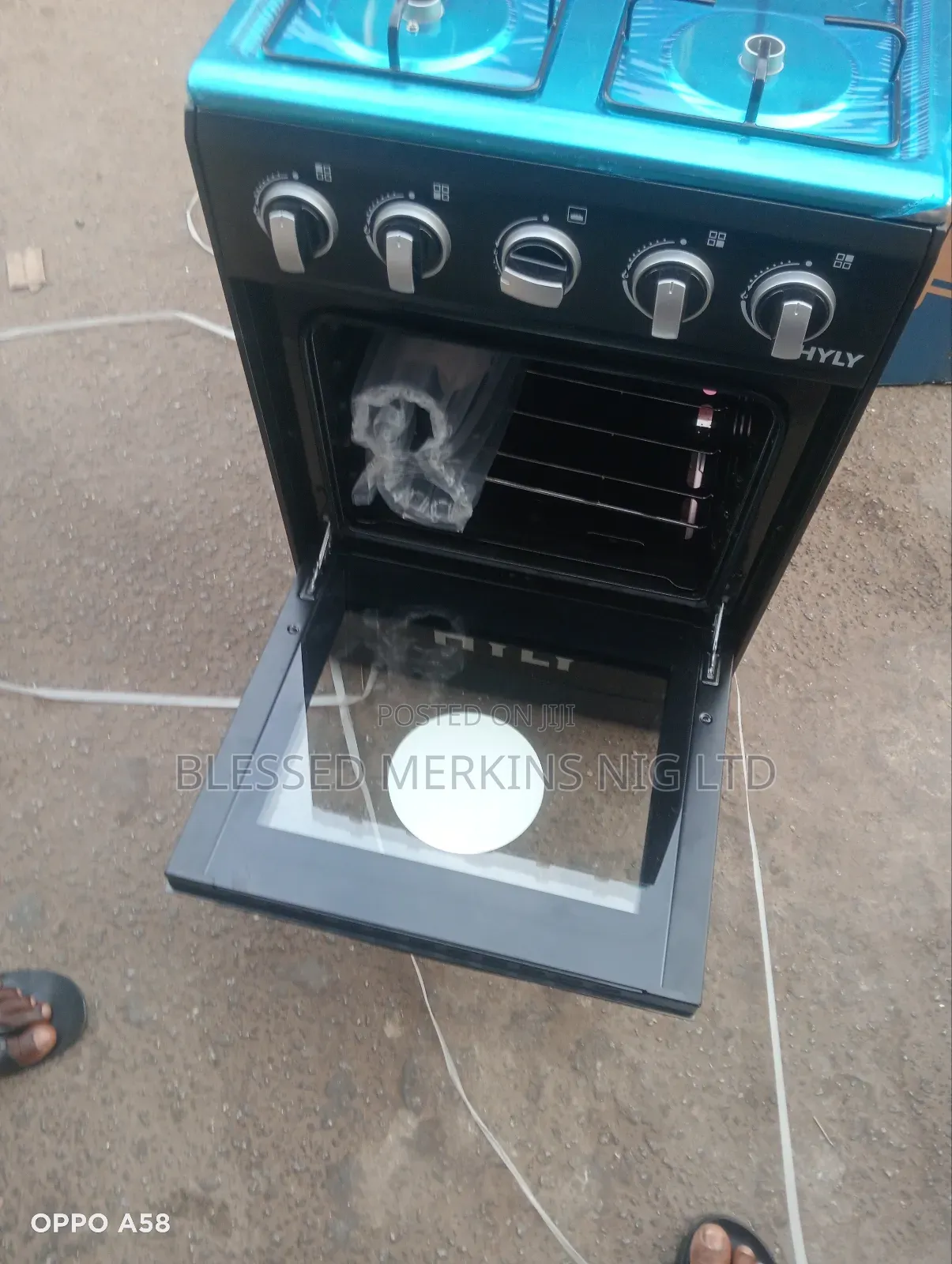 Hyly Standing Gas Cooker 4 Gas Burners