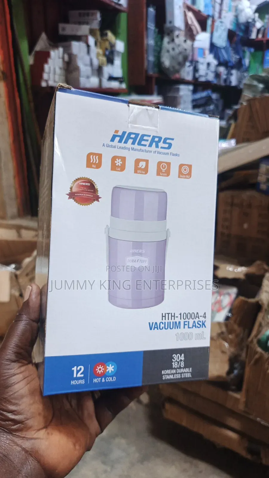 Haers Food Flask 1l(Hot or Cold)
