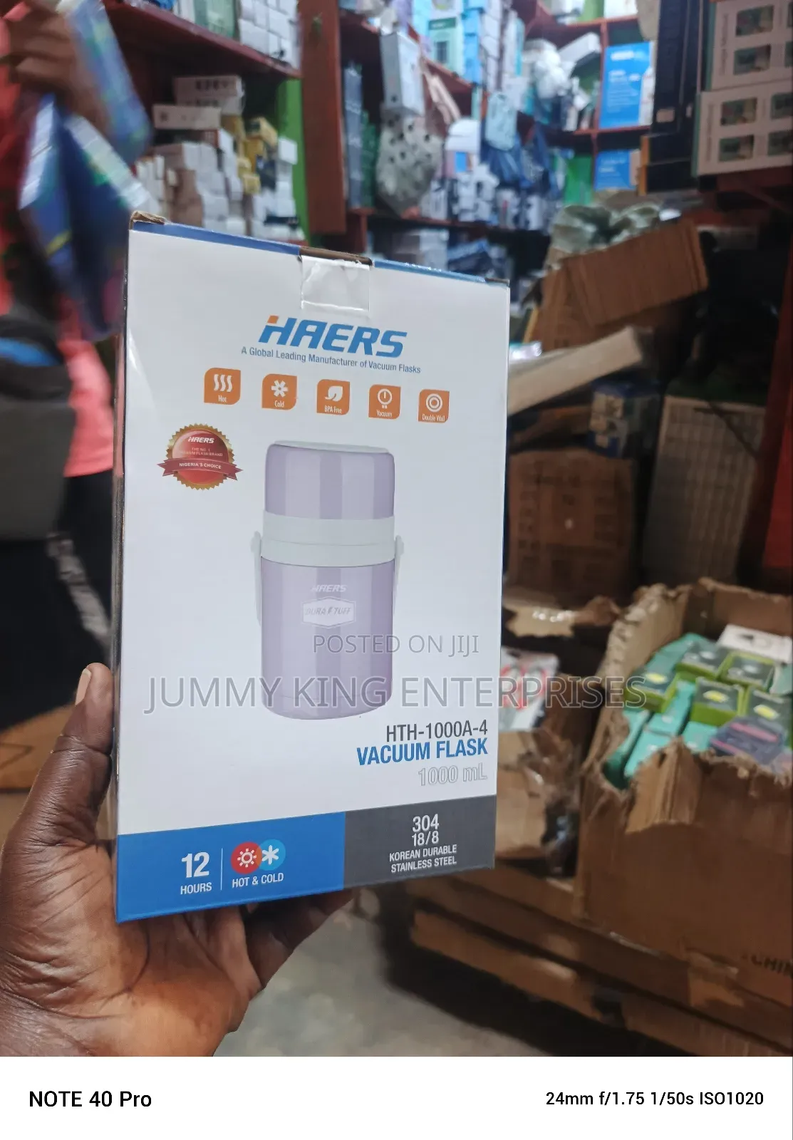 Haers Food Flask 1l(Hot or Cold)
