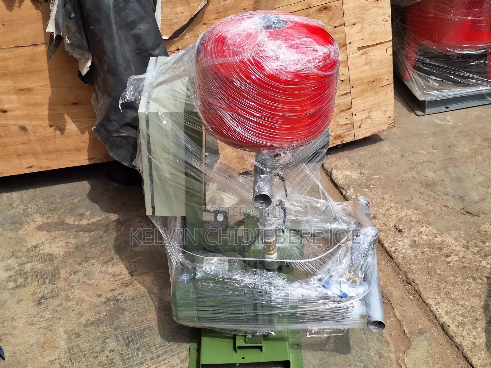 2 Hp Coupled Booster Pump With Surface Installation and Booster Tank.