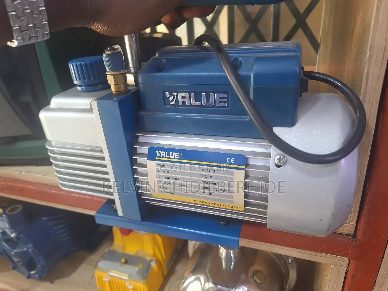 Value Ve115n 1-Stage Vacuum Pump (1/4 Hp, 230 V, 50/60 Hz)
