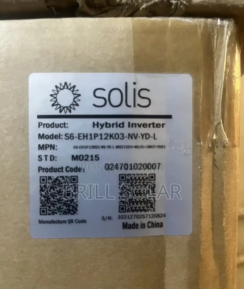 12kva-48v Solis Hybrid Inverter (S6-Eh1pk03-Nv-Yd-L)