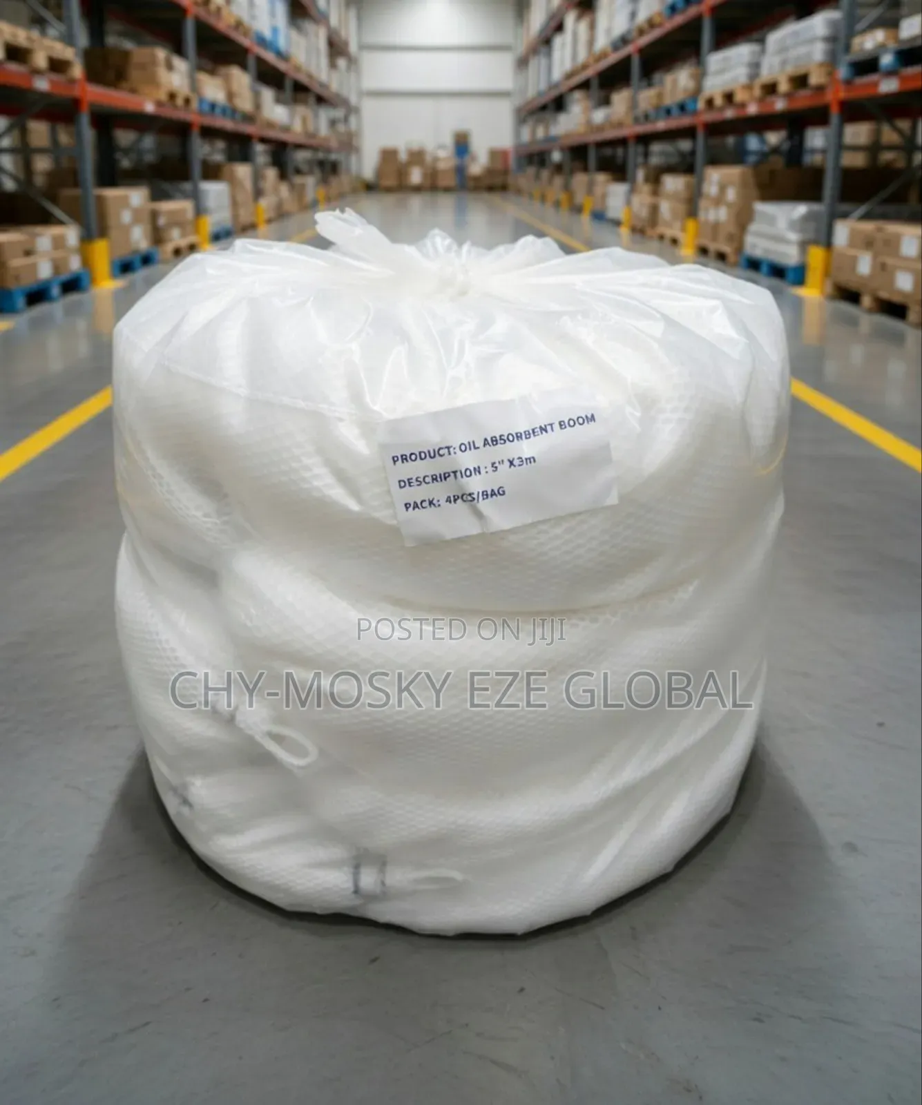 Oil Absorbent Boom (5"X3mx4pcs)