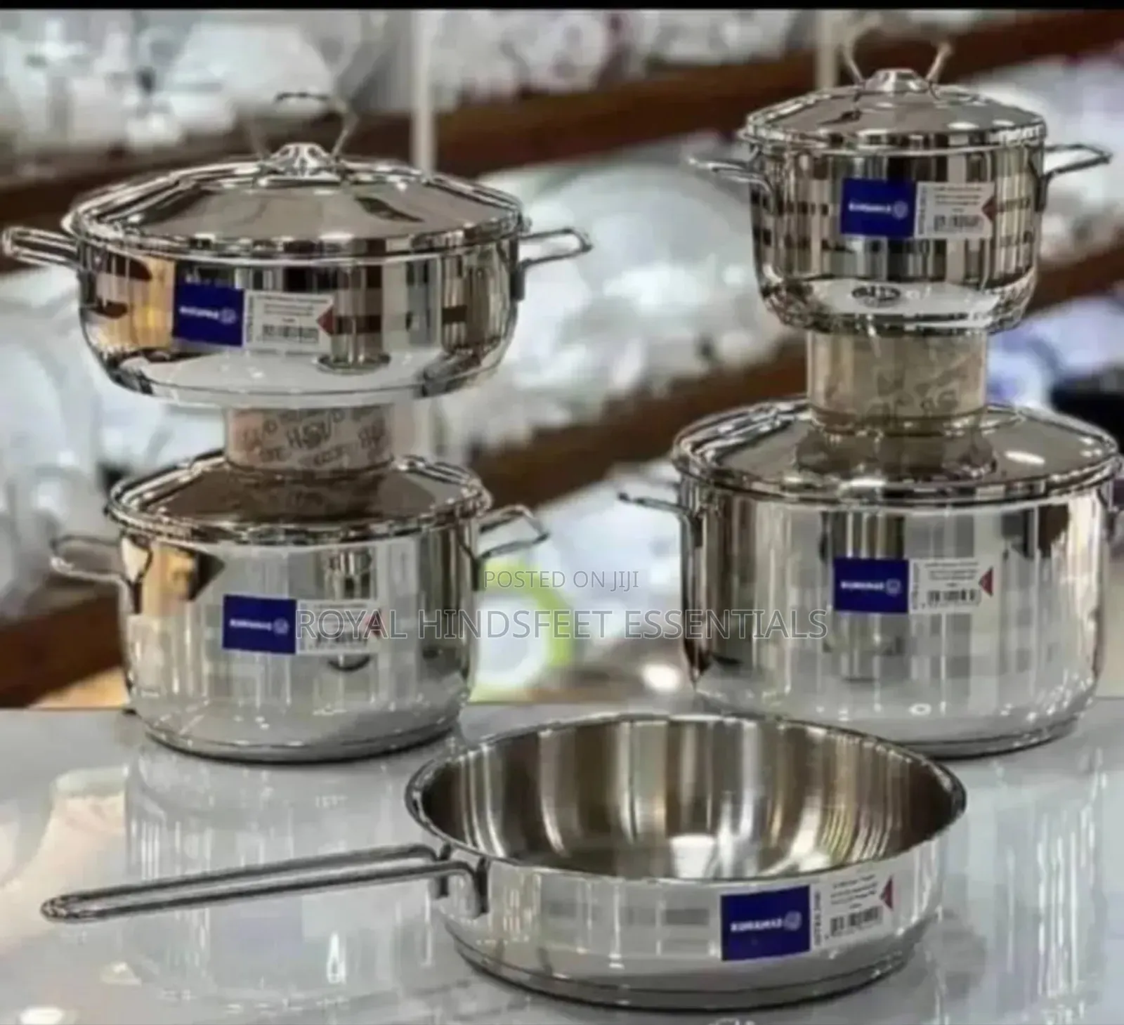 High Quality Korkmaz ( Turkey )Stainless Steel Cookware Set