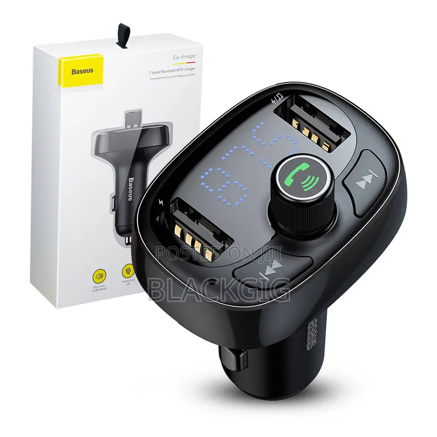 Baseus T Shaped S-09a Car Bluetooth Car Charger Mp3 Player Fm Usb