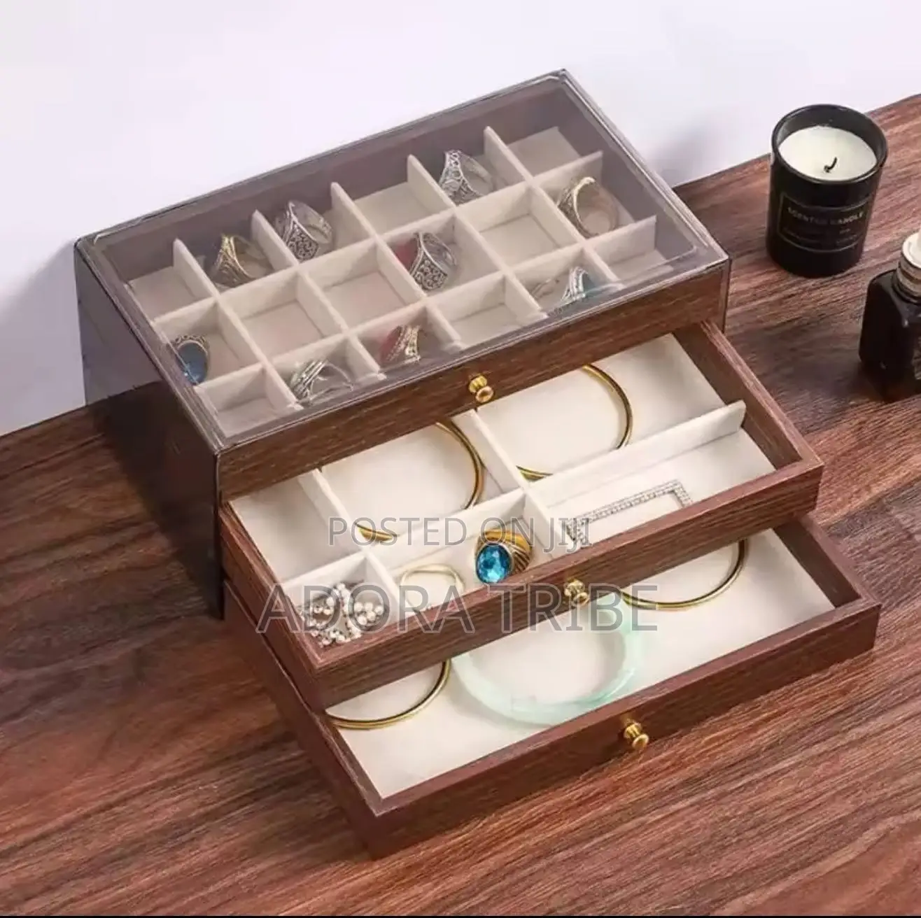 3 Layers Jewelry Organizer/Box