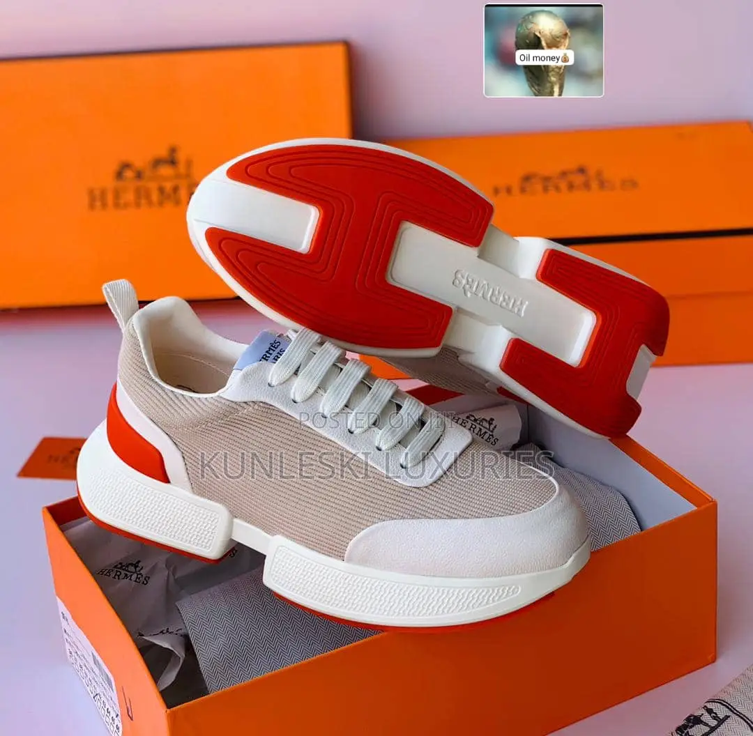Original Hermes Luxury Men’S Sneakers in 2 Colors
