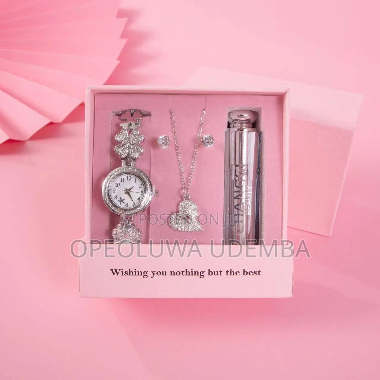 Pink Jolie Watch/Jewelry Set