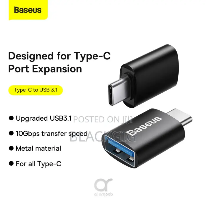 Baseus Ingenuity Series Mini Otg Adaptor Type-C to Usb-a 3.1