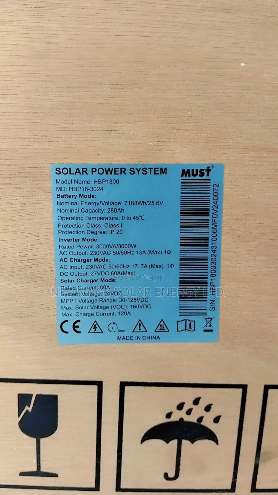 3kva Must Solar Generator With 7kwh Lithium Battery