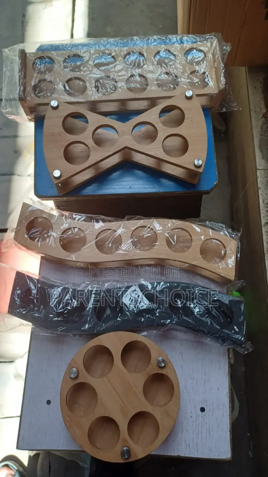 Wooden Shot Rack