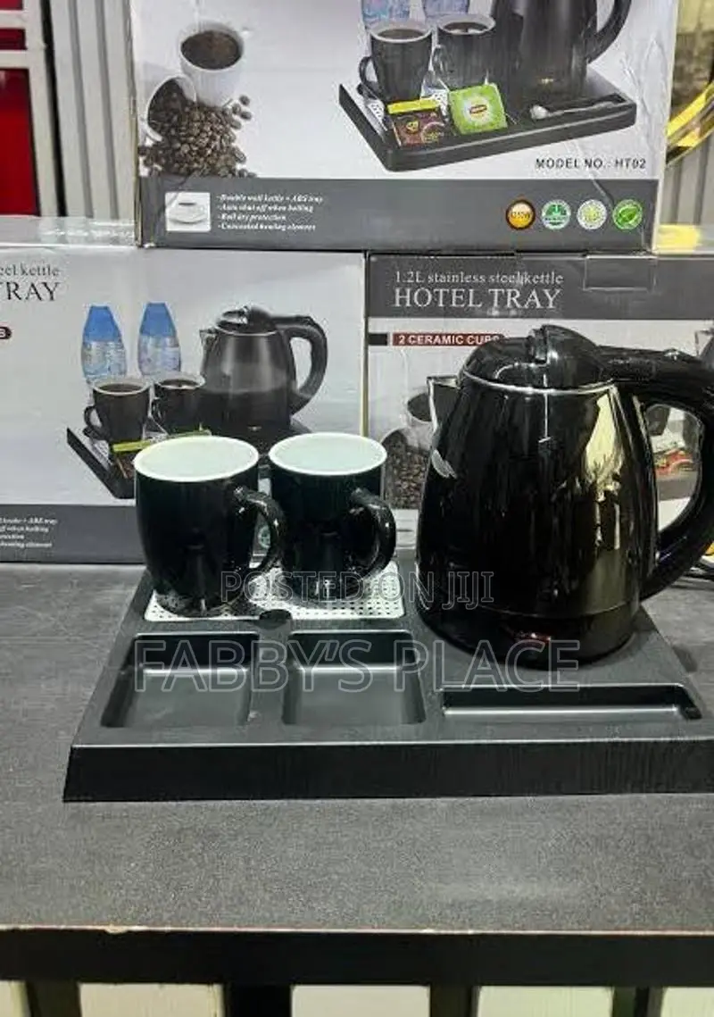 Complete Guest Room Kit | Hotel Welcome Tray Set With Electric Kettle