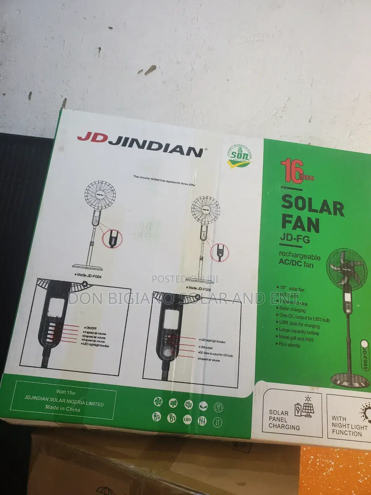 Jindian Solar Fan