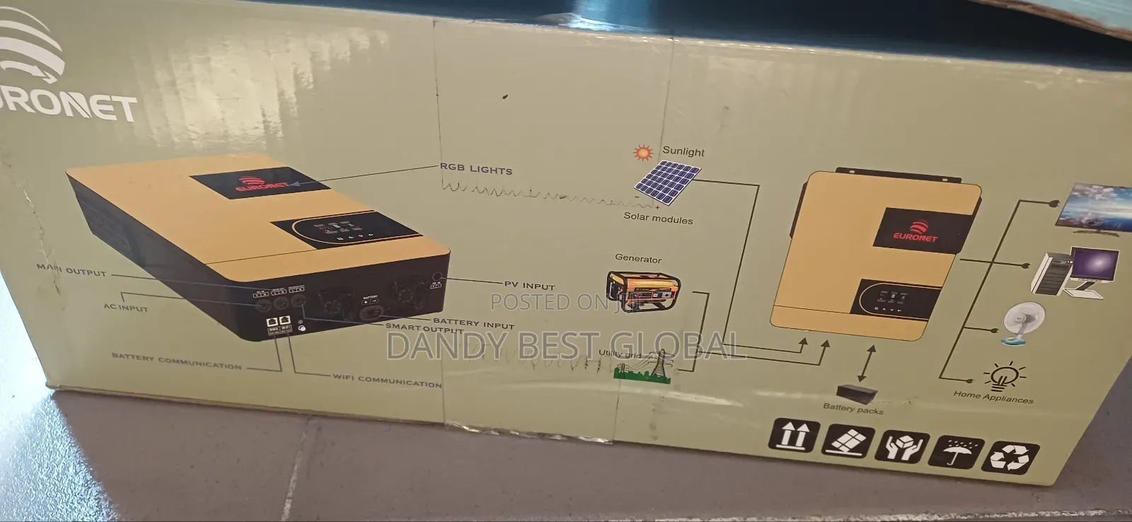 Euronet Pure Sine Wave Hybrid Inverter 4.2kva/24v