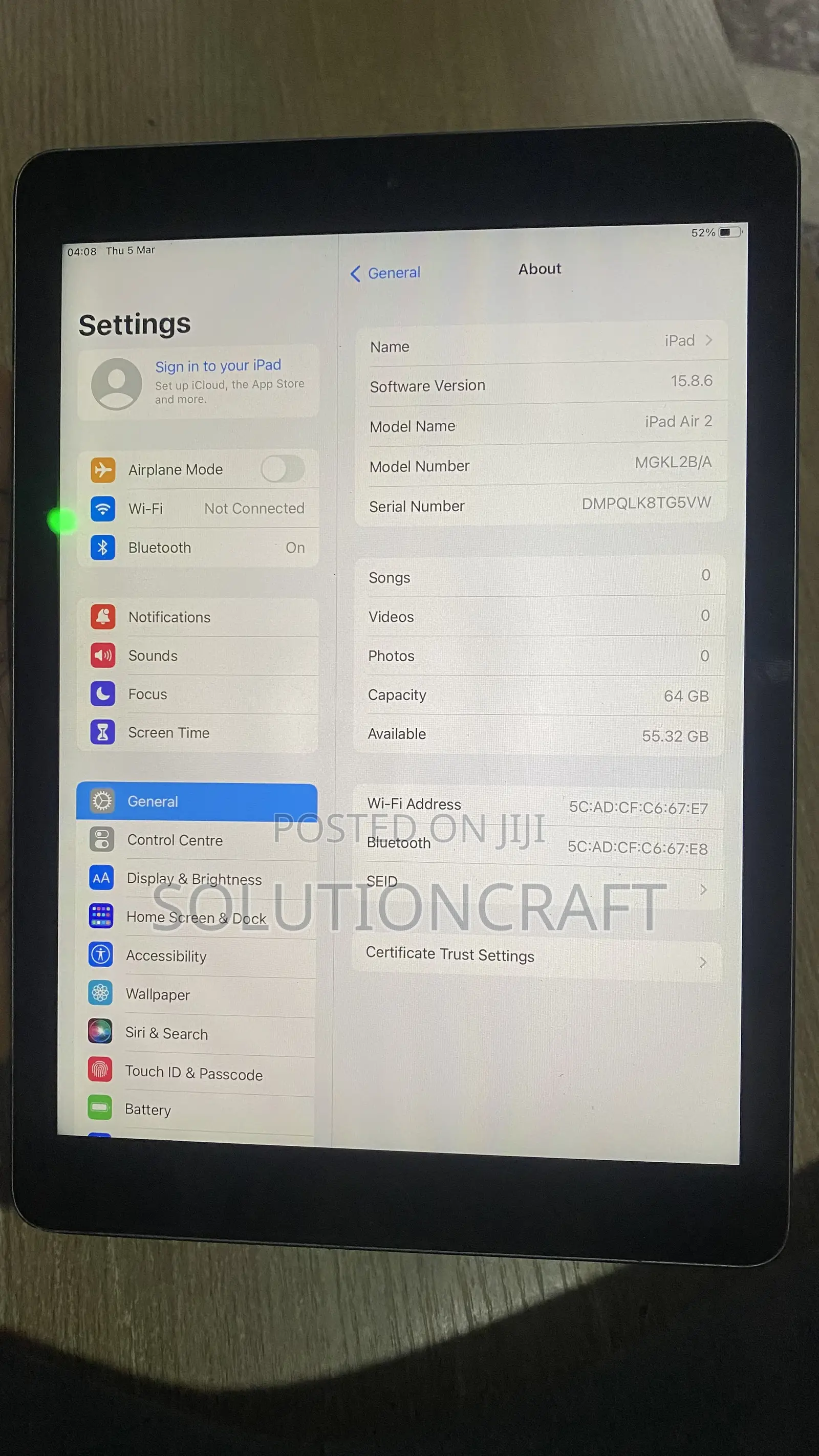 Apple iPad Air 2 64 GB Black