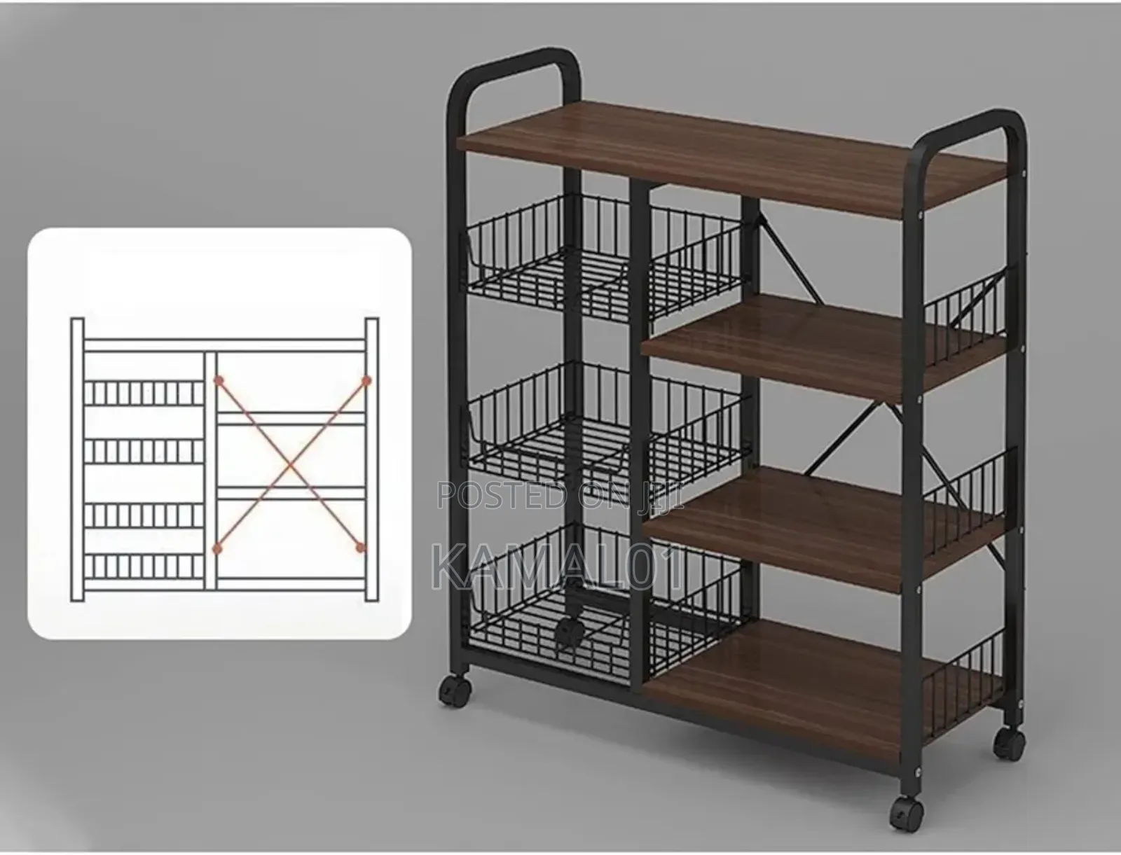 Kitchen Storage Rack Bakers Racks With Storage Holder