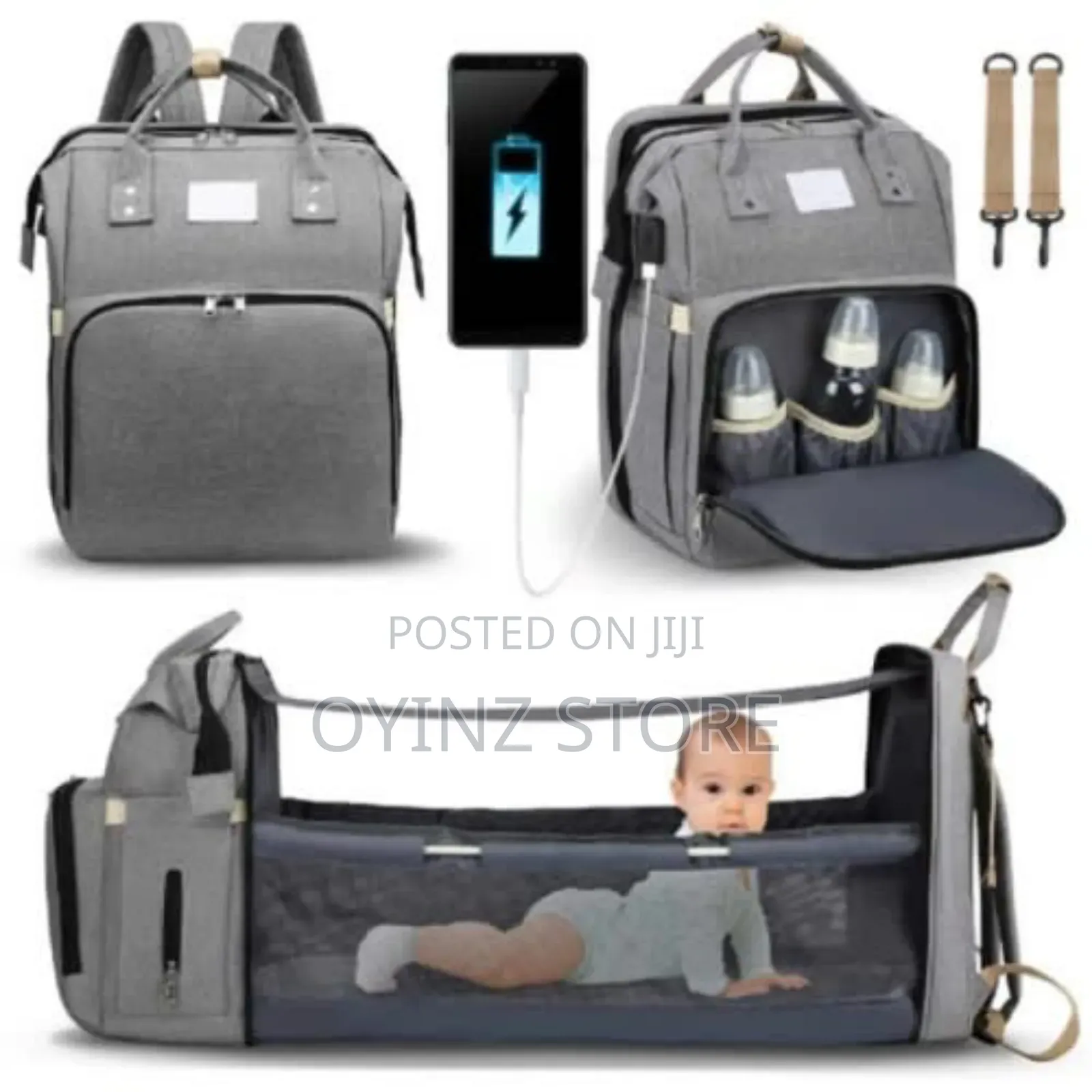 Multifunctional Travelling Baby Bed Diaper Bag