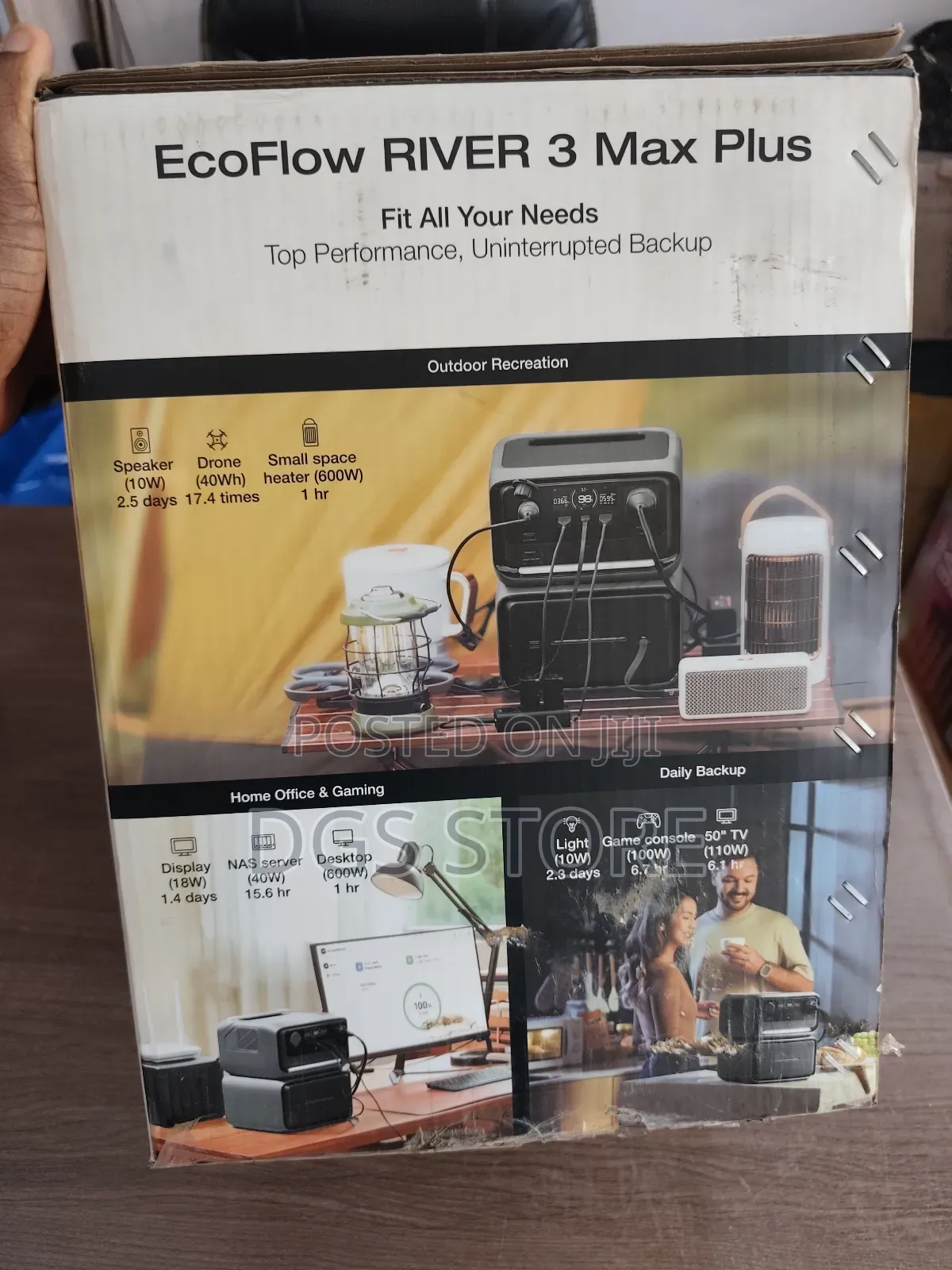 Ecoflow River 3 Max Plus 1200w 858wh Power Station