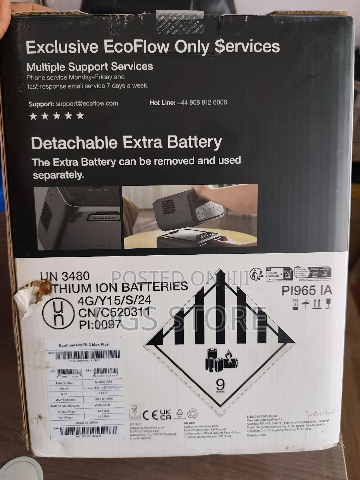 Ecoflow River 3 Max Plus 1200w 858wh Power Station