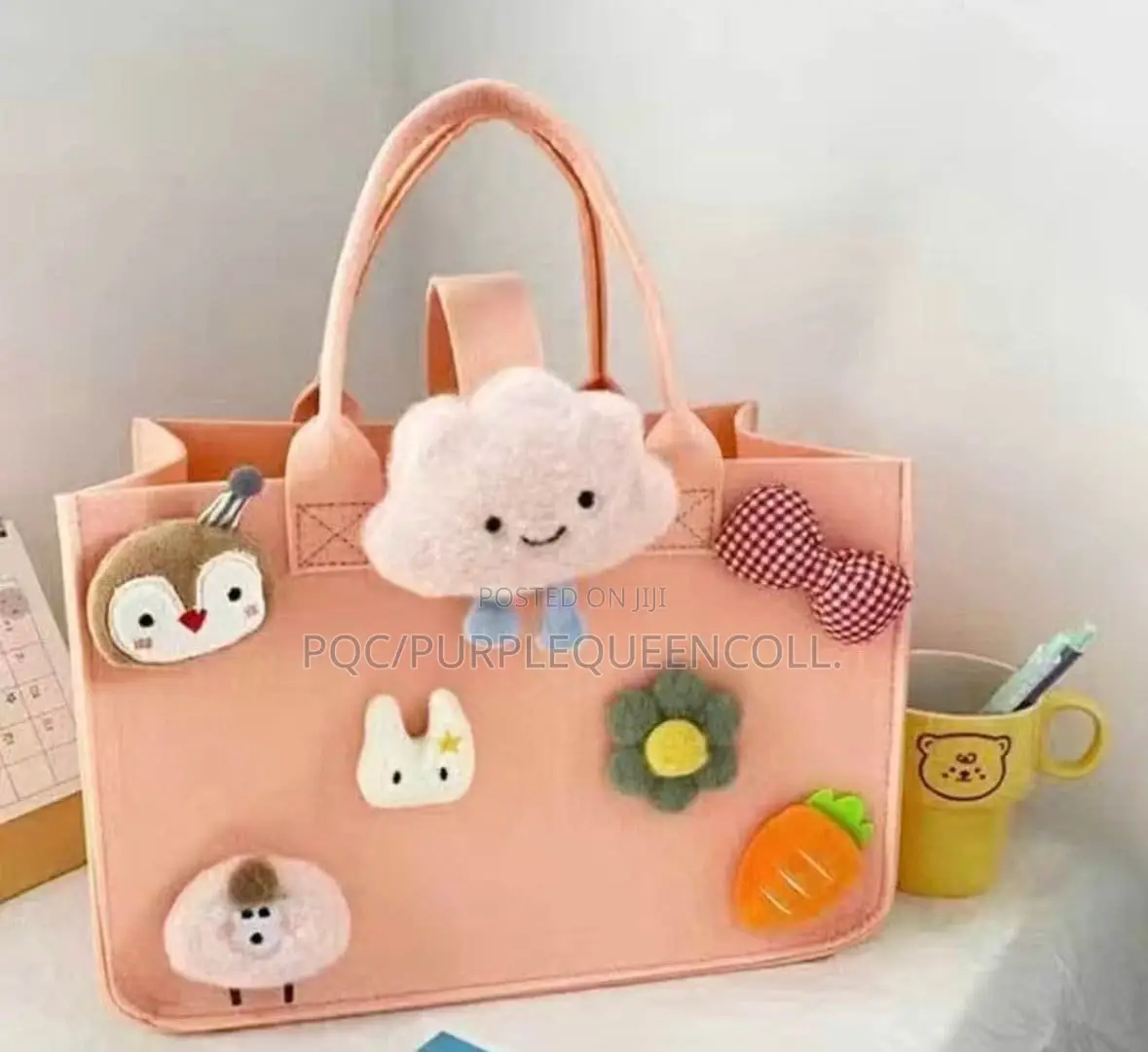 Felt Character Cartoon Tote Bags