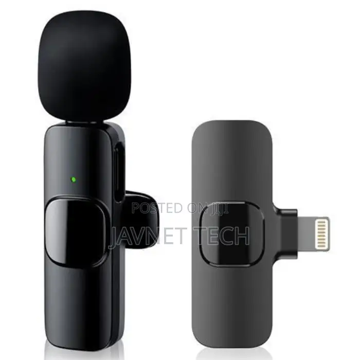 2.4g Wireless Lavalier Microphone (Ios, Black)