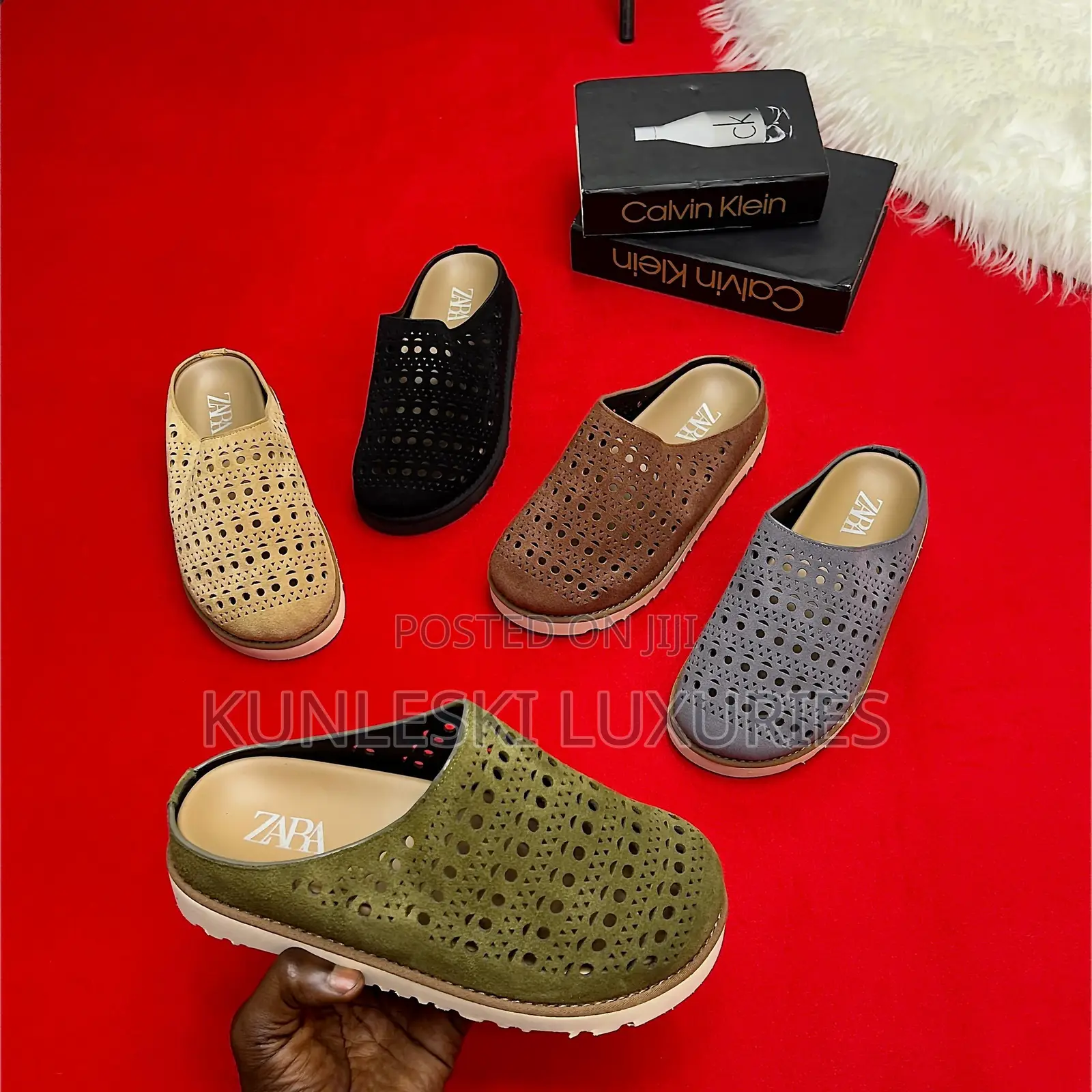 Original Zara Perforated Mules Collections