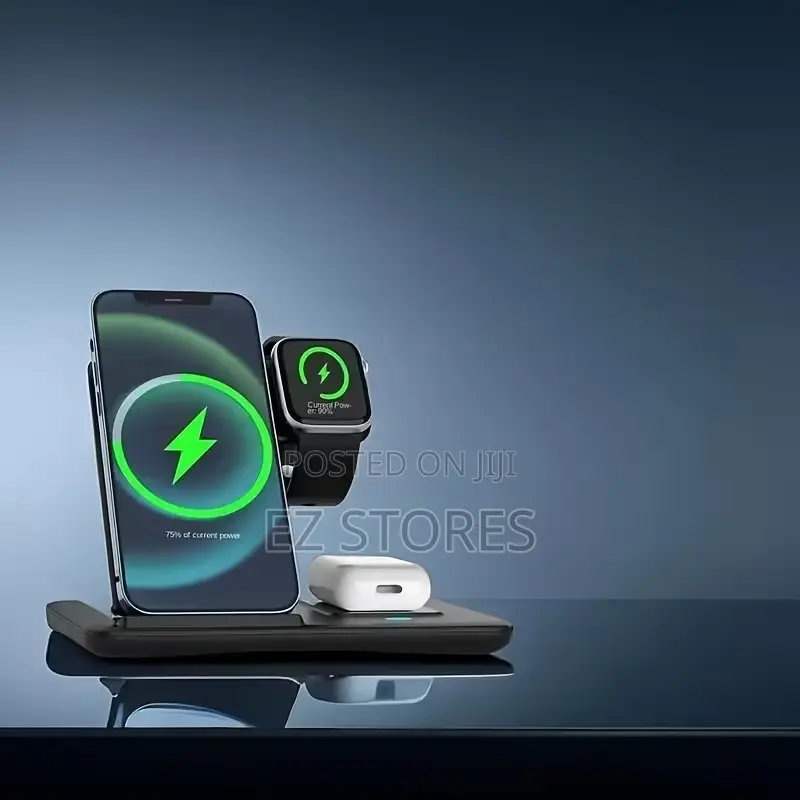 3-in-1 Wireless Charging Station | Fast Charger for iPhone Iwatch