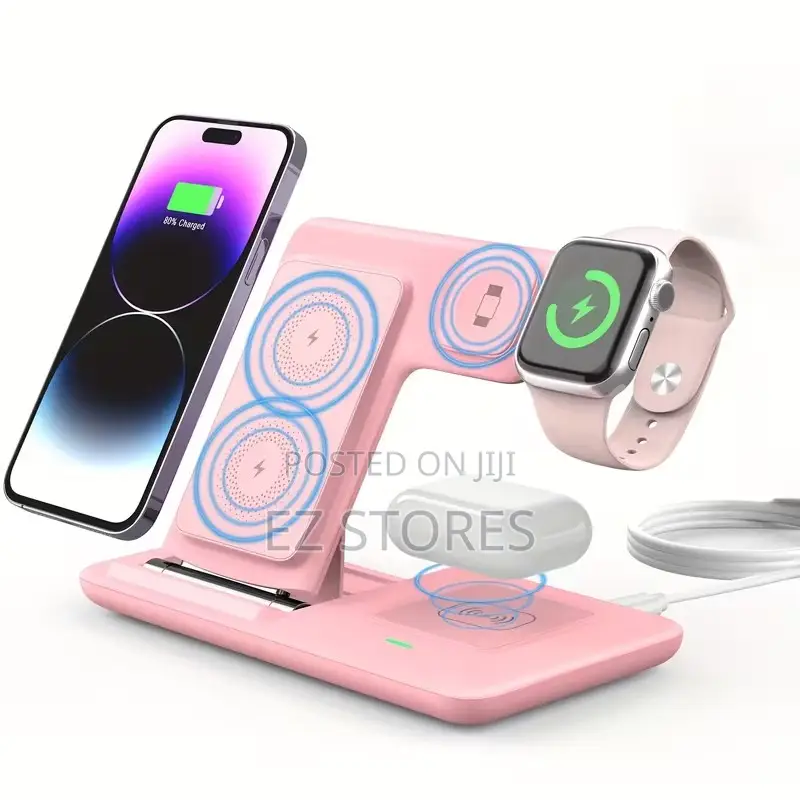 3-in-1 Wireless Charging Station | Fast Charger for iPhone Iwatch