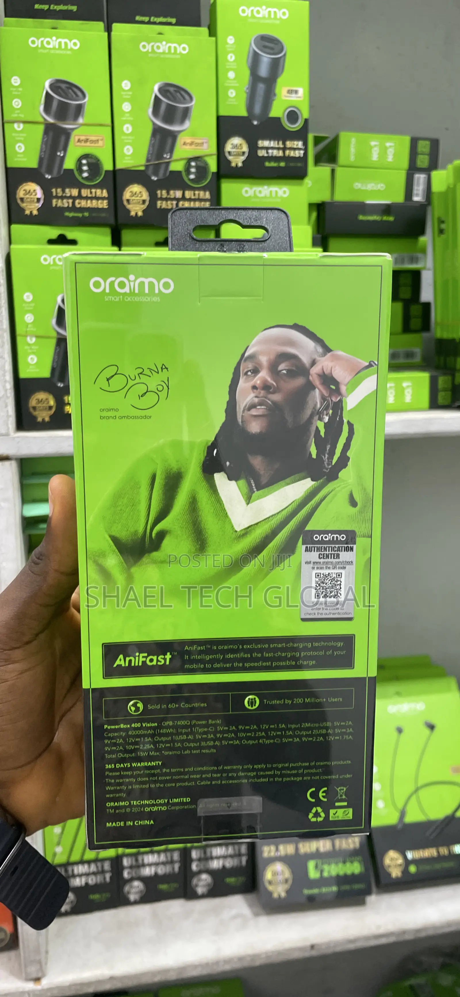 Oraimo 40,000mah Powerbank Opb 7400q