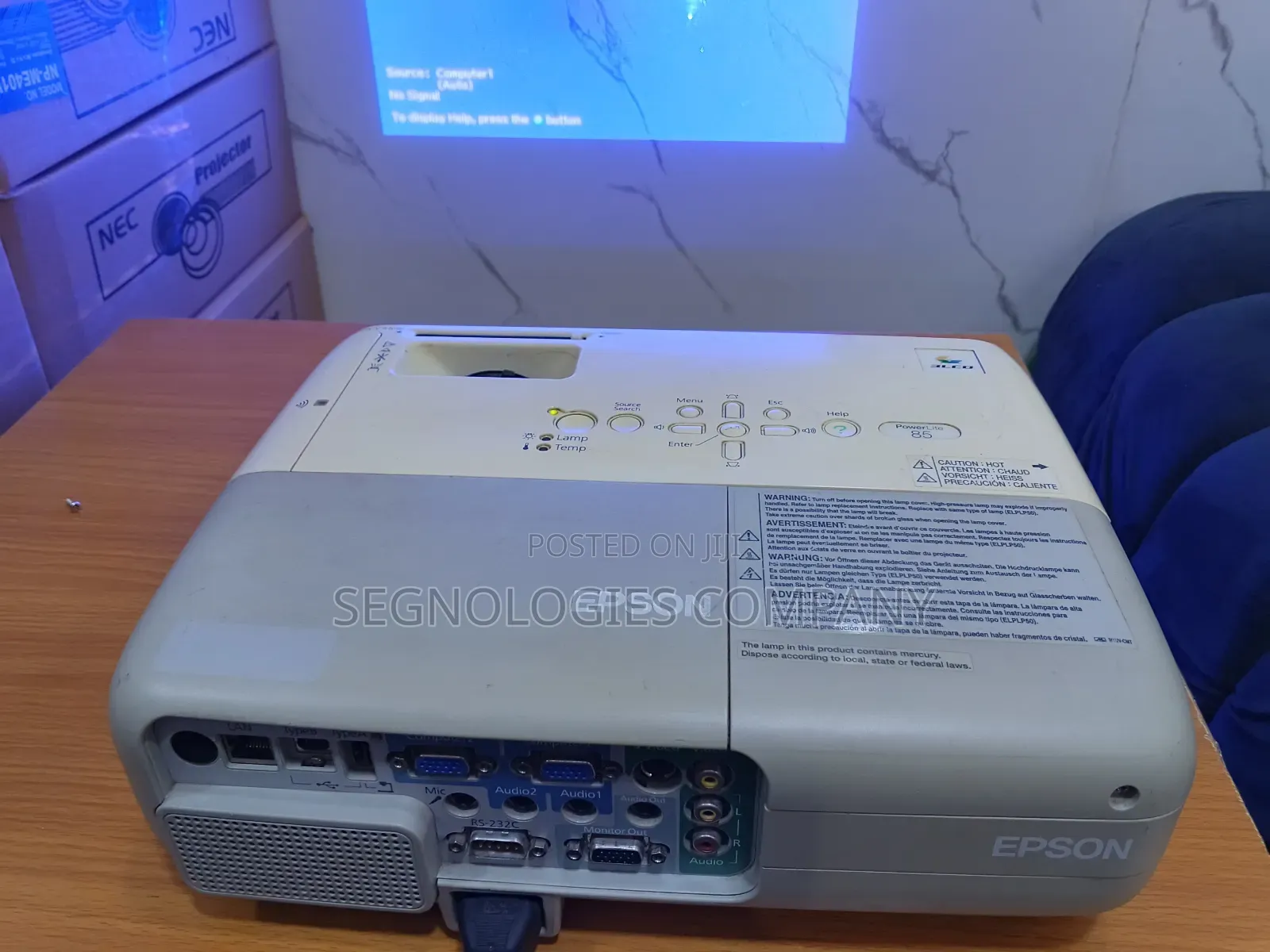 Epson Powerlite 85 2600 Lumens 3lcd Multimedia Projector
