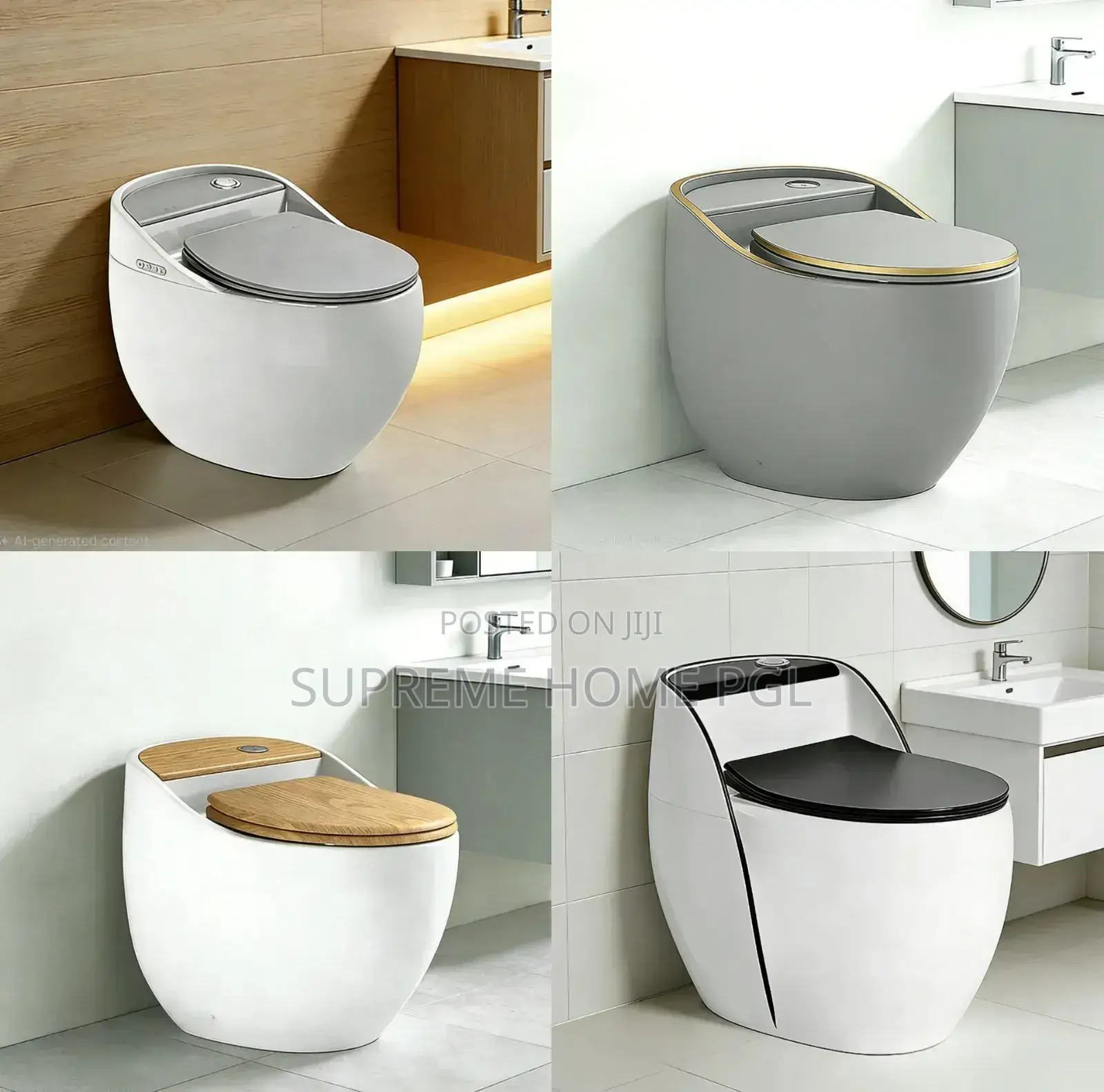 Modern Siphon Jet Flush Toilet
