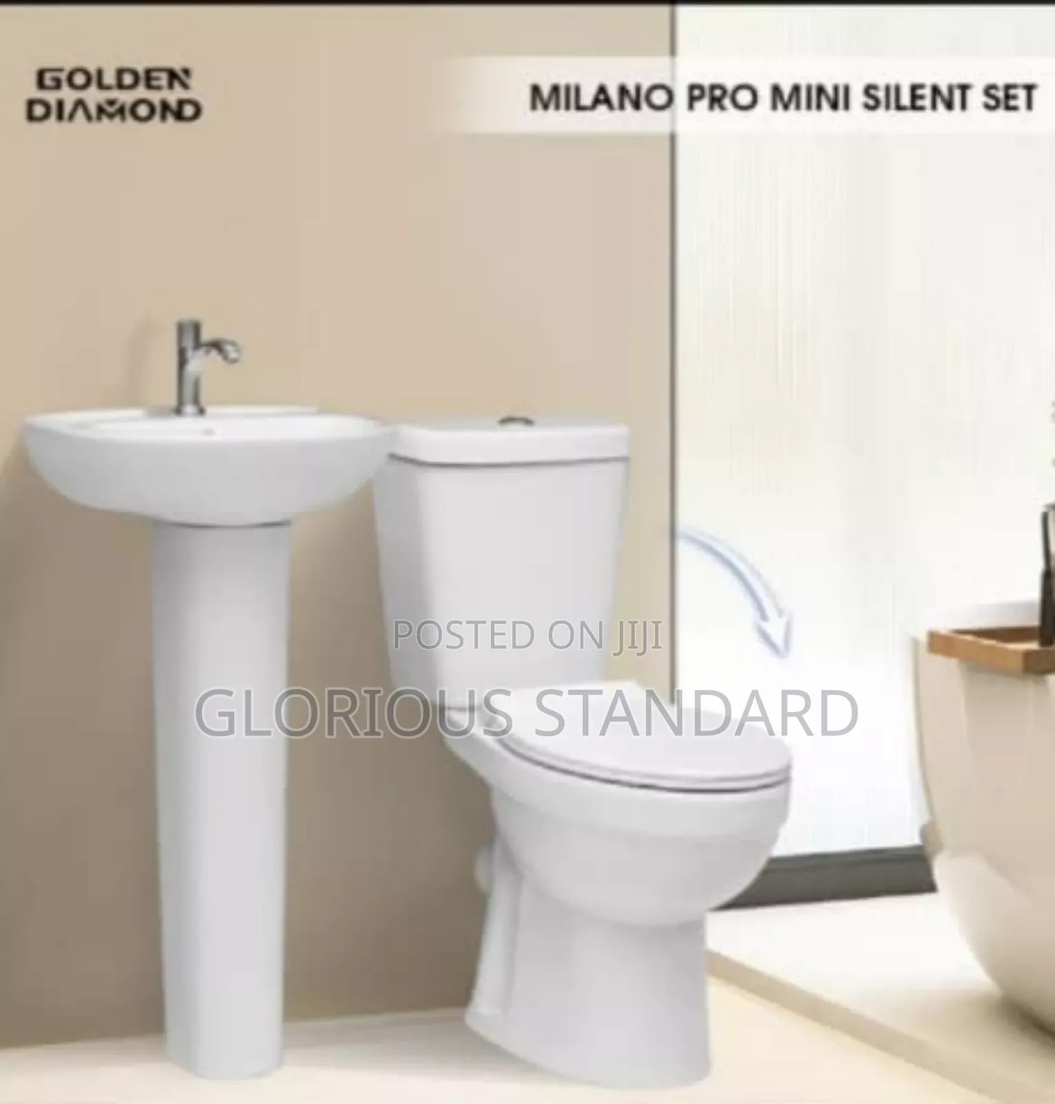 Milano Wc Golden Diamond