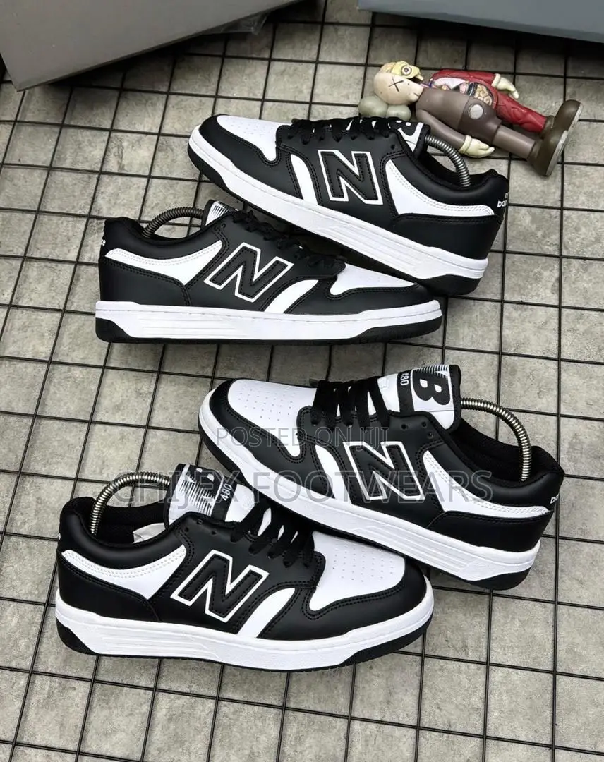 New Balance Bb480 in Black and White.