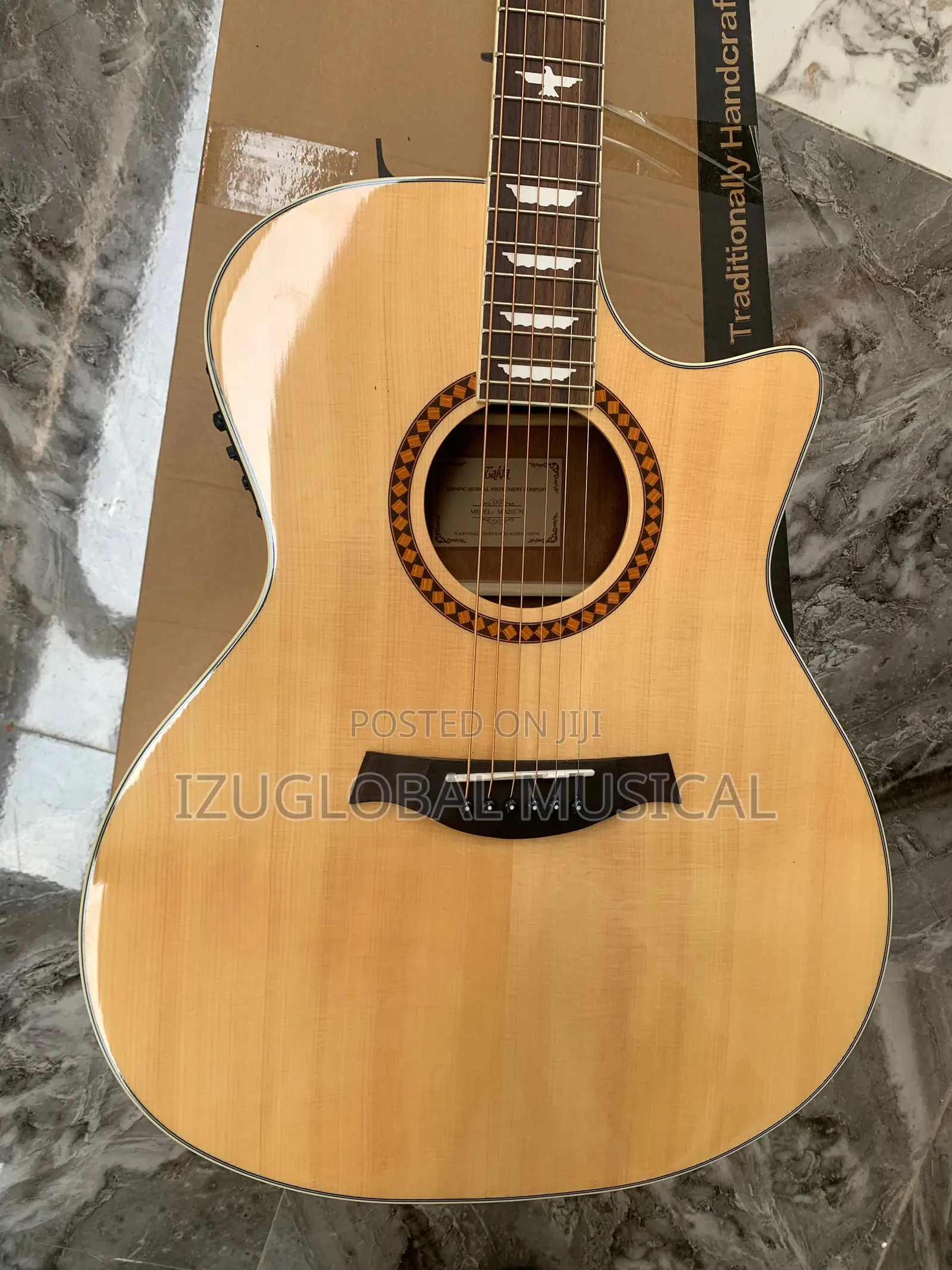 Takle Size 41” Semi Acoustic Guitar With Bag and Belt