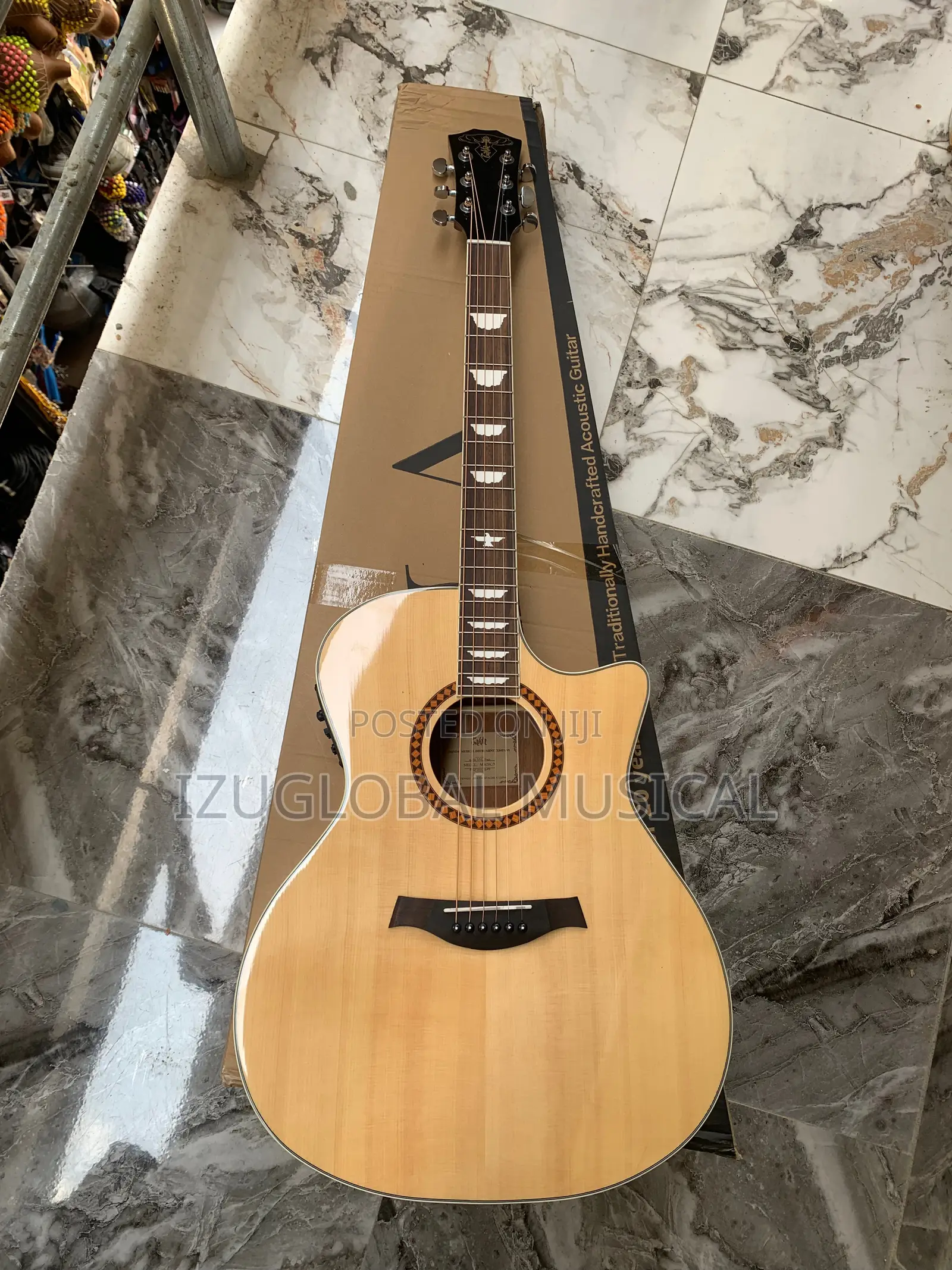 Takle Size 41” Semi Acoustic Guitar With Bag and Belt