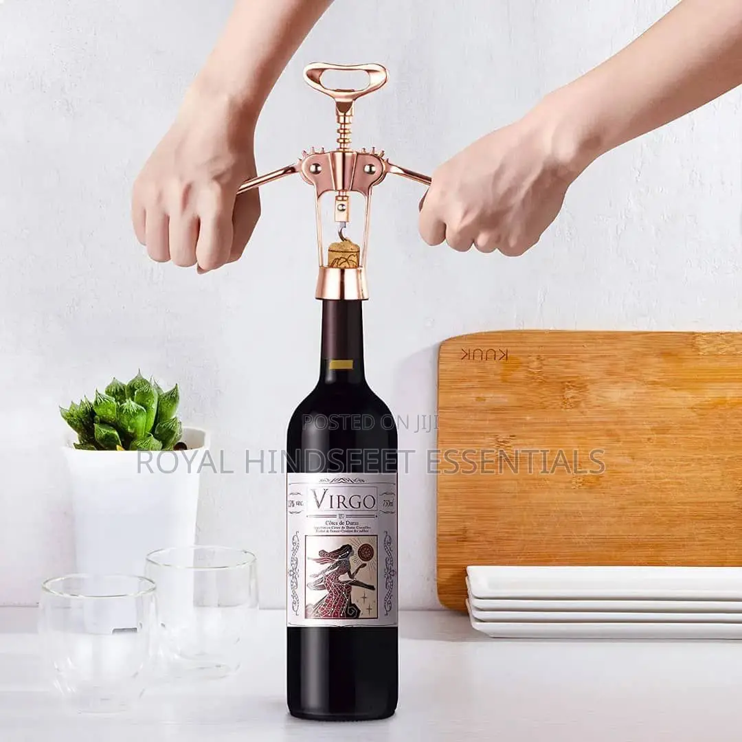 Quality Stainless Steel Rose Gold Wine Opener.