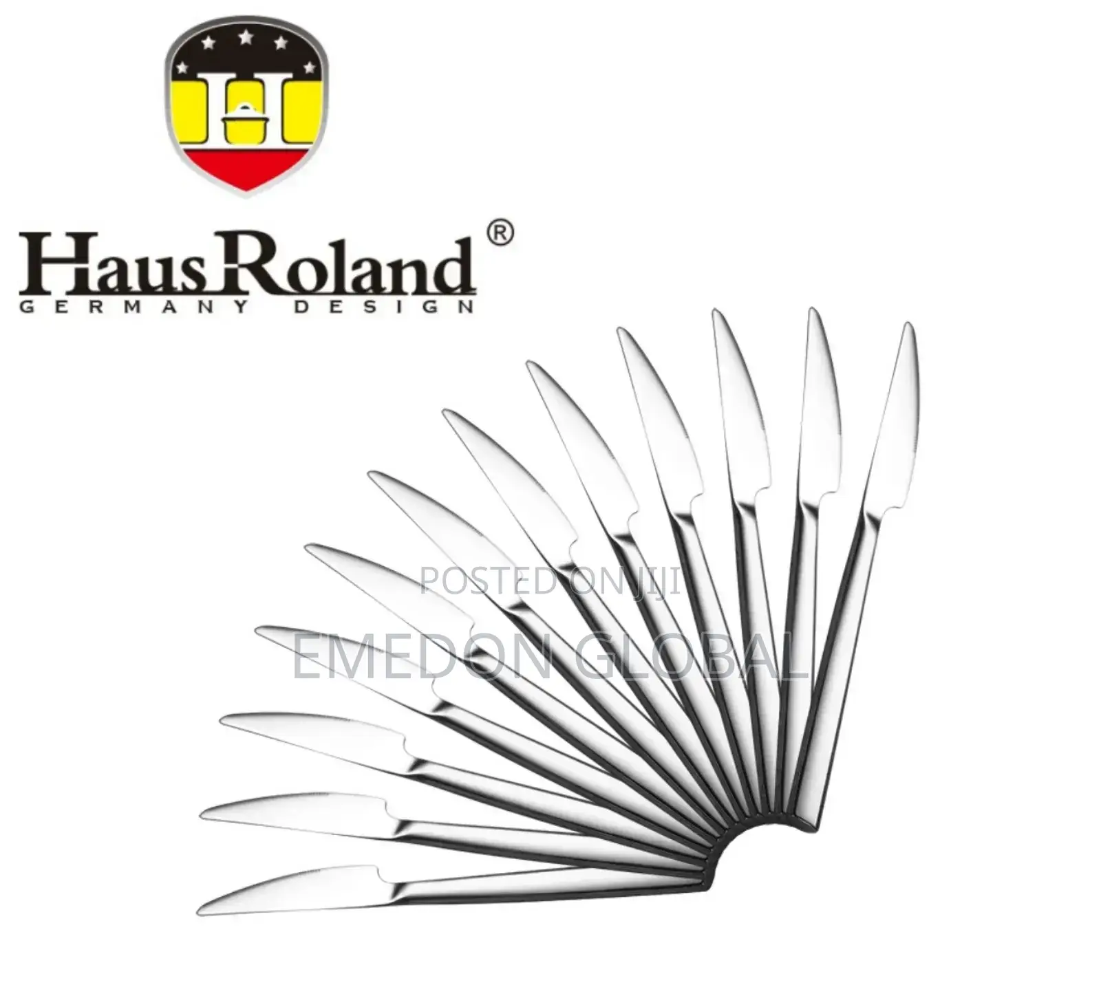 Stainless Steel Cutlery Set From the Brand Haus Roland. Per Dozen