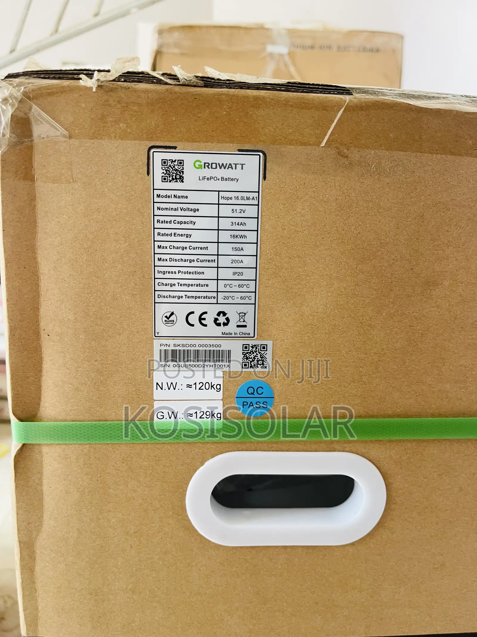 16kwh 48v Growatt Lithium Ion Battery