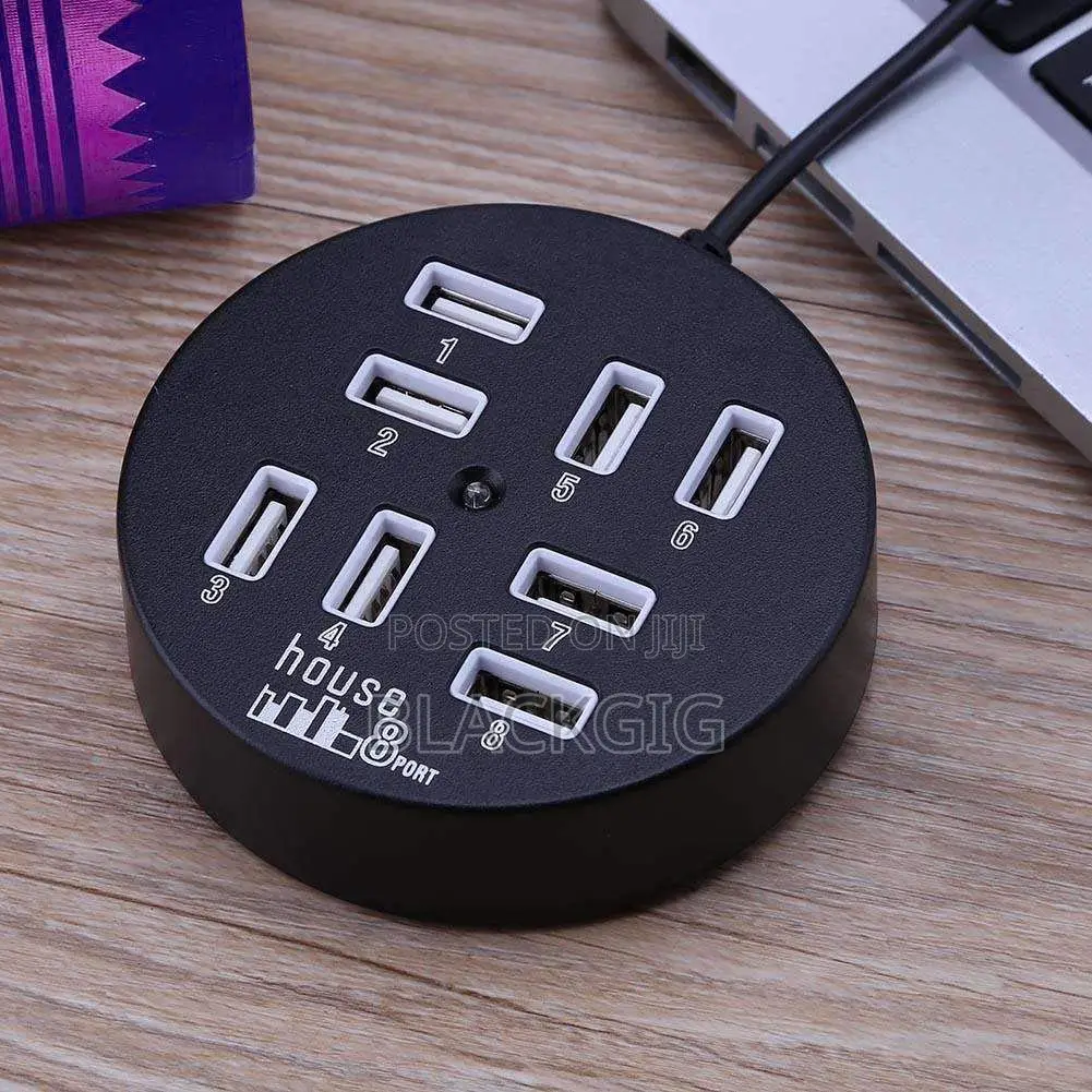 8port Usb Hub 2.0 High Speed Transfer Multi 8 In1 Usb
