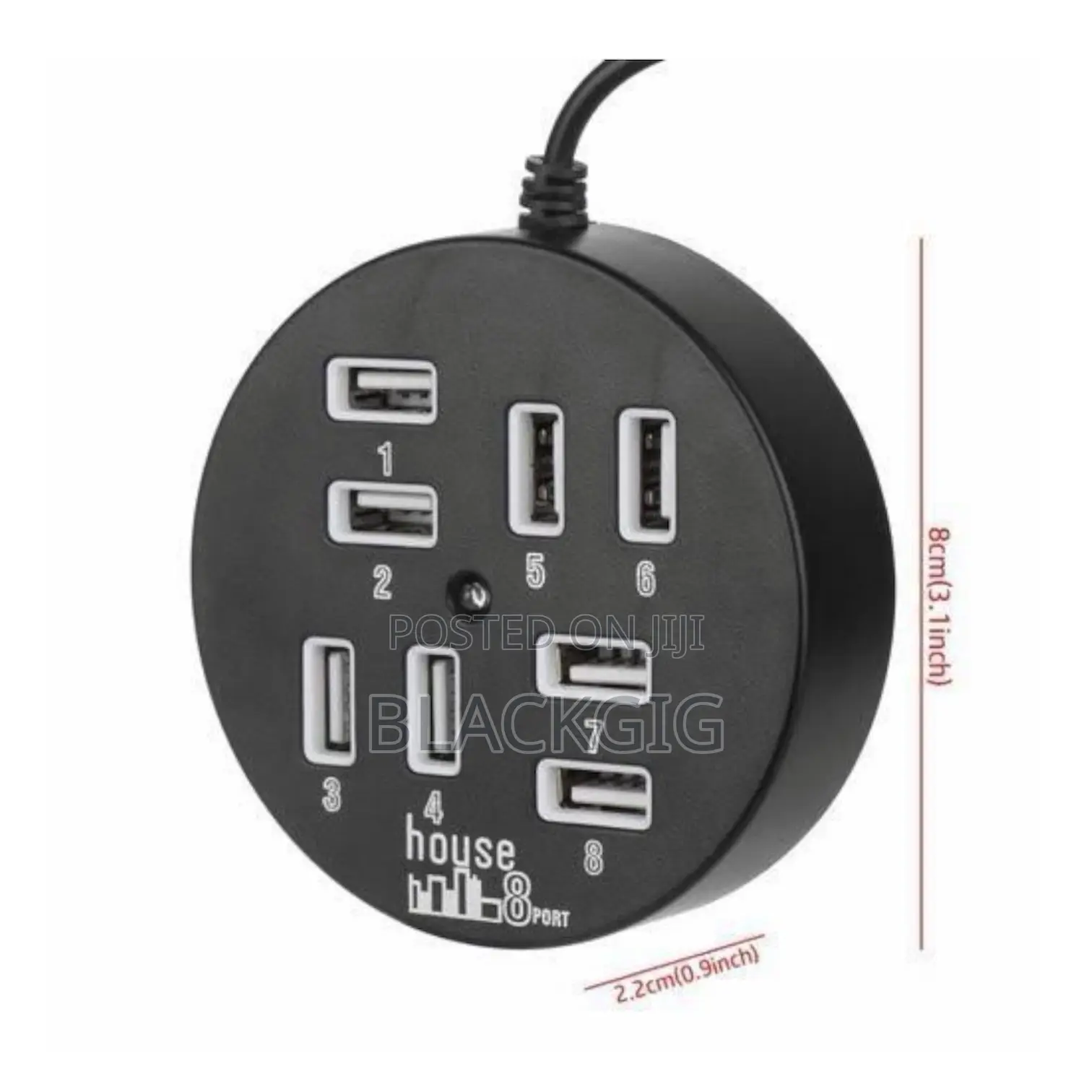 8port Usb Hub 2.0 High Speed Transfer Multi 8 In1 Usb