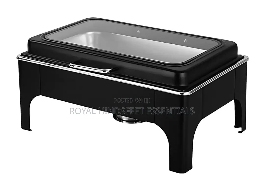 Quality Luxury Stainless Steel Black Chaffing Dish.