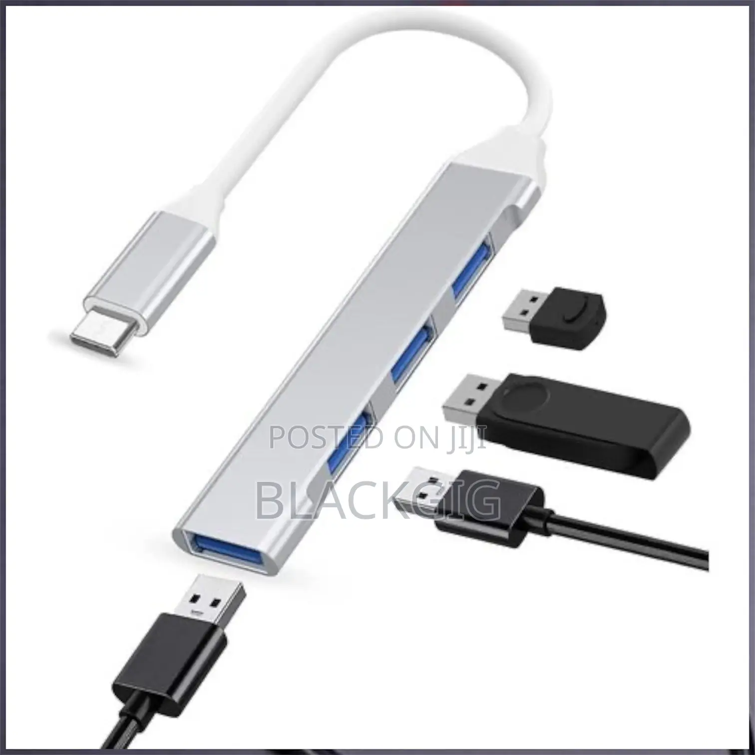 Typec 4 Port Usb Hub 3.0 High Speed Transfer Type C to Usb Converter